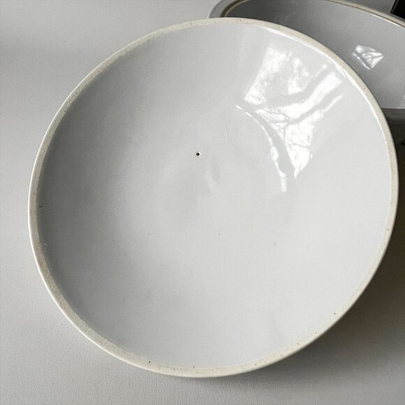 Vintage Canton Pagoda Porcelain Covered Dish Bowl Tureen Blue and White - Picture 7 of 10